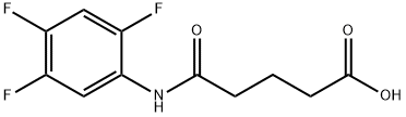 5-OXO-5-(2,4,5-TRIFLUOROANILINO)PENTANOIC ACID Struktur