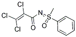 N1-(1-METHYL-1-OXO-1-PHENYL-LAMBDA6-SULFANYLIDENE)-2,3,3-TRICHLOROACRYLAMIDE Struktur