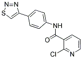 N3-[4-(1,2,3-THIADIAZOL-4-YL)PHENYL]-2-CHLORONICOTINAMIDE Struktur