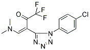 3-[1-(4-CHLOROPHENYL)-1H-1,2,3,4-TETRAAZOL-5-YL]-4-(DIMETHYLAMINO)-1,1,1-TRIFLUOROBUT-3-EN-2-ONE Struktur