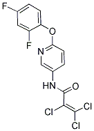 N1-[6-(2,4-DIFLUOROPHENOXY)-3-PYRIDYL]-2,3,3-TRICHLOROACRYLAMIDE Struktur