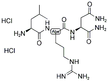 H-LEU-ARG-ASN-NH2 2HCL Struktur