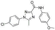 1-(4-CHLOROPHENYL)-N-(4-METHOXYPHENYL)-5-METHYL-1H-1,2,4-TRIAZOLE-3-CARBOXAMIDE Struktur