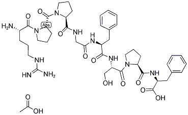 ARG-PRO-PRO-GLY-PHE-SER-PRO-PHE ACETATE SALT Struktur