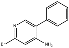 2-BROMO-5-PHENYL-4-PYRIDINAMINE Struktur