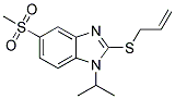 2-(ALLYLTHIO)-1-ISOPROPYL-5-(METHYLSULPHONYL)-(1H)-BENZIMIDAZOLE Struktur