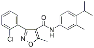 (3-(2-CHLOROPHENYL)-5-METHYLISOXAZOL-4-YL)-N-(3-METHYL-4-(ISOPROPYL)PHENYL)FORMAMIDE Struktur