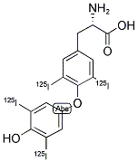 THYROXINE, L-[125I]- Struktur