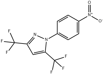 1-(4-NITROPHENYL)-3,5-DI(TRIFLUOROMETHYL)-1H-PYRAZOLE Struktur