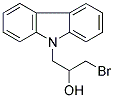 1-BROMO-3-(9H-CARBAZOL-9-YL)PROPAN-2-OL Struktur