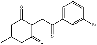 2-(2-(3-BROMOPHENYL)-2-OXOETHYL)-5-METHYLCYCLOHEXANE-1,3-DIONE Struktur