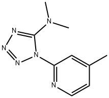 N,N-DIMETHYL-1-(4-METHYL-2-PYRIDINYL)-1H-1,2,3,4-TETRAAZOL-5-AMINE Struktur