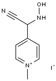 4-[CYANO(HYDROXYAMINO)METHYL]-1-METHYLPYRIDINIUM IODIDE Struktur