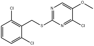 4-CHLORO-2-[(2,6-DICHLOROBENZYL)SULFANYL]-5-METHOXYPYRIMIDINE Struktur