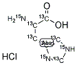 L-HISTIDINE HCL H2O (U-13C6, U-15N3) Struktur