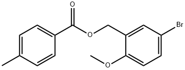 5-BROMO-2-METHOXYBENZYL 4-METHYLBENZENECARBOXYLATE Struktur