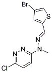 4-BROMOTHIOPHENE-2-CARBOXALDEHYDE 2-(6-CHLOROPYRIDAZIN-3-YL)-2-METHYLHYDRAZONE Struktur