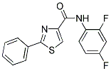 N-(2,4-DIFLUOROPHENYL)-2-PHENYL-1,3-THIAZOLE-4-CARBOXAMIDE Structure