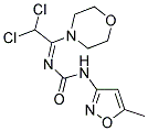 N-(2,2-DICHLORO-1-MORPHOLINOETHYLIDENE)-N'-(5-METHYLISOXAZOL-3-YL)UREA Struktur