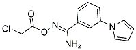 O1-(2-CHLOROACETYL)-3-(1H-PYRROL-1-YL)BENZENE-1-CARBOHYDROXIMAMIDE Struktur