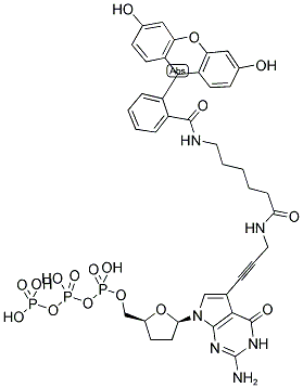 FLUORESCEIN-12-DDGTP Struktur