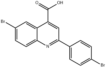 6-BROMO-2-(4-BROMO-PHENYL)-QUINOLINE-4-CARBOXYLIC ACID Struktur