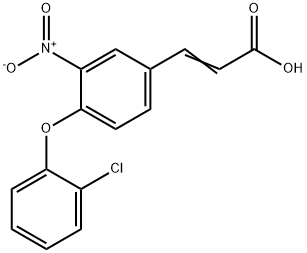 3-[4-(2-CHLOROPHENOXY)-3-NITROPHENYL]ACRYLIC ACID Struktur