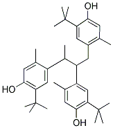 TRIS(2-METHYL-4-HYDROXY-5-TERT-BUTYLPHENYL)BUTANE Struktur