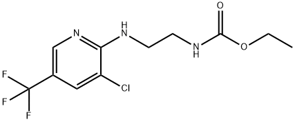 ETHYL N-(2-([3-CHLORO-5-(TRIFLUOROMETHYL)-2-PYRIDINYL]AMINO)ETHYL)CARBAMATE Struktur