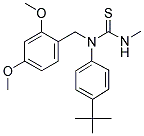 (((2,4-DIMETHOXYPHENYL)METHYL)(4-(TERT-BUTYL)PHENYL)AMINO)(METHYLAMINO)METHANE-1-THIONE Struktur