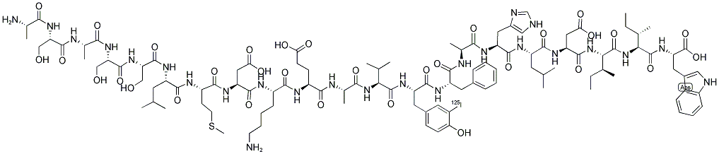 ENDOTHELIN-1 [ALA1,3,11,15] [3-(125I)TYR] (HUMAN) Structure