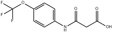 3-OXO-3-[4-(TRIFLUOROMETHOXY)ANILINO]PROPANOIC ACID Struktur