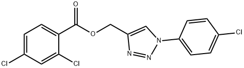 [1-(4-CHLOROPHENYL)-1H-1,2,3-TRIAZOL-4-YL]METHYL 2,4-DICHLOROBENZENECARBOXYLATE Struktur