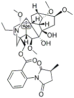 METHYLLYCACONITINE Struktur