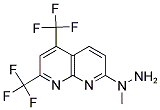 7-(1-METHYLHYDRAZINO)-2,4-BIS(TRIFLUOROMETHYL)[1,8]NAPHTHYRIDINE Struktur