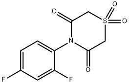 4-(2,4-DIFLUOROPHENYL)-1LAMBDA6,4-THIAZINANE-1,1,3,5-TETRAONE Struktur