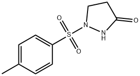 1-[(4-METHYLPHENYL)SULFONYL]TETRAHYDRO-3H-PYRAZOL-3-ONE Struktur