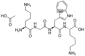 H-LYS-GLY-TRP-LYS-OH ACETATE SALT Struktur