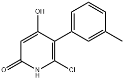 6-CHLORO-5-(3-METHYLPHENYL)-2,4-PYRIDINEDIOL Struktur