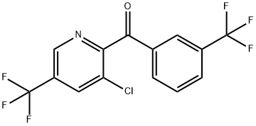 [3-CHLORO-5-(TRIFLUOROMETHYL)-2-PYRIDINYL][3-(TRIFLUOROMETHYL)PHENYL]METHANONE Struktur