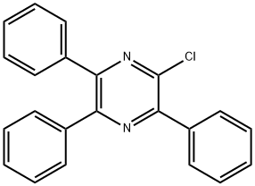 2-CHLORO-3,5,6-TRIPHENYLPYRAZINE Struktur