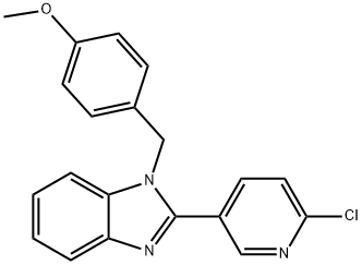 2-(6-CHLORO-3-PYRIDINYL)-1-(4-METHOXYBENZYL)-1H-1,3-BENZIMIDAZOLE Struktur