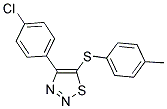 4-(4-CHLOROPHENYL)-1,2,3-THIADIAZOL-5-YL 4-METHYLPHENYL SULFIDE Struktur