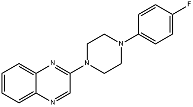 2-[4-(4-FLUOROPHENYL)PIPERAZINO]QUINOXALINE Struktur