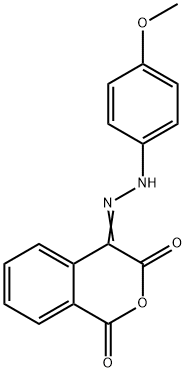 1H-2-BENZOPYRAN-1,3,4-TRIONE 4-[N-(4-METHOXYPHENYL)HYDRAZONE] Struktur