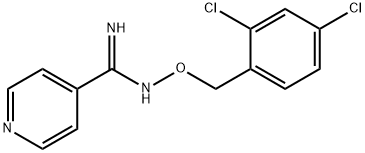 N'-[(2,4-DICHLOROBENZYL)OXY]-4-PYRIDINECARBOXIMIDAMIDE Struktur