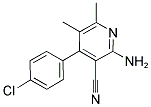 2-AMINO-4-(4-CHLOROPHENYL)-5,6-DIMETHYLNICOTINONITRILE Struktur