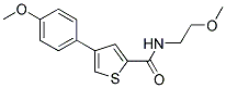 N-(2-METHOXYETHYL)-4-(4-METHOXYPHENYL)THIOPHENE-2-CARBOXAMIDE Struktur