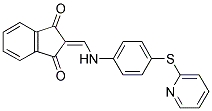 2-(((4-(2-PYRIDYLTHIO)PHENYL)AMINO)METHYLENE)INDANE-1,3-DIONE Struktur