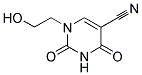 1-(2-HYDROXYETHYL)-2,4-DIOXO-1,2,3,4-TETRAHYDRO-5-PYRIMIDINECARBONITRILE Struktur